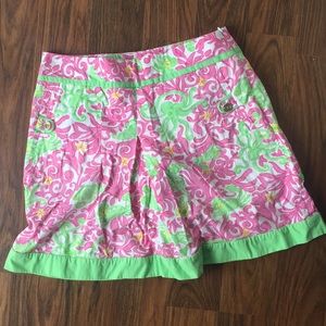 Lilly Pulitzer Crab and Octopus Print Skort